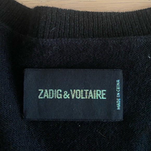 Zadig and Voltaire long wool/ cashmere cardigan - Picture 10 of 14